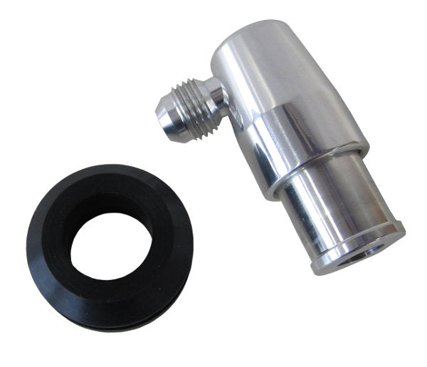 Billet PCV Valve with -6AN  Polished Finish.