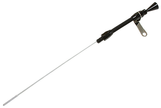 Stainless Steel Flexible Engine Dipstick - Black  Suit SB Chevy (Early Model Passenger Side)