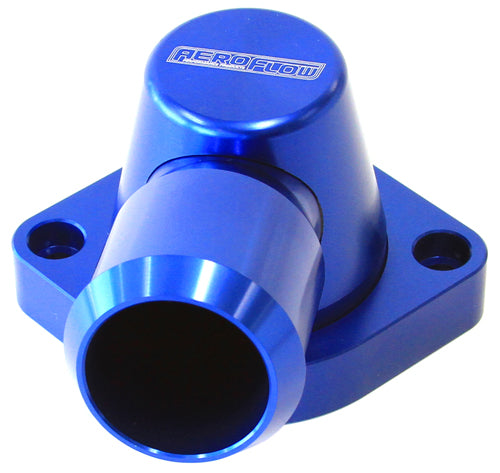 Billet Swivel Thermostat Housing - Blue Finish   Suits GM LS3. Housing isdesigned to suit LS2 thermostat.