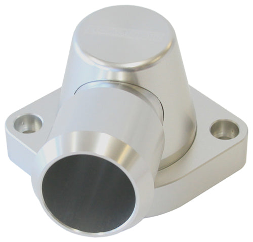 Billet Swivel Thermostat Housing - Silver Finish   Suits GM LS3. Housing isdesigned to suit LS2 thermostat.