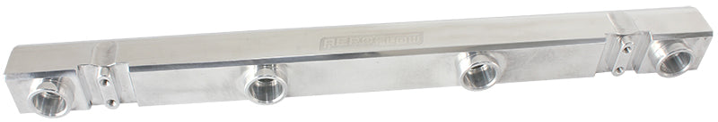 Mitsubishi Evolution 4-9 4G63 Billet EFI Fuel Rails- Polished  Suit 14mm Full Length Fuel Injectors, -8ORB Ports
