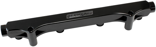 VW and Audi 1.8L 20v Billet EFI Fuel Rail - Black  Suit 14mm Full Length Fuel Injectors, -8ORB Ports