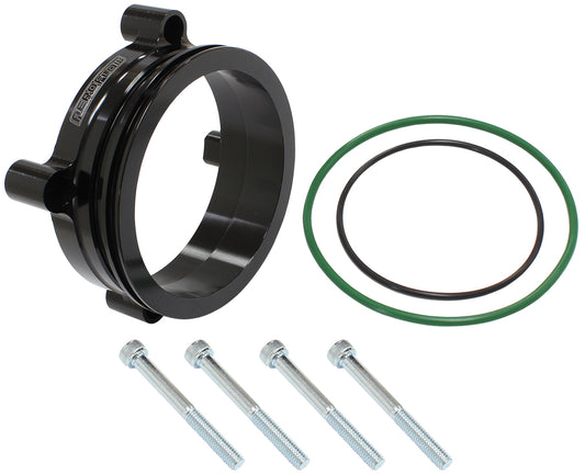 Aeroflow Bosch DBW Adapter, Black Finish   suits 82mm Bosch DBW and 3-1/2" Intercooler Clamp