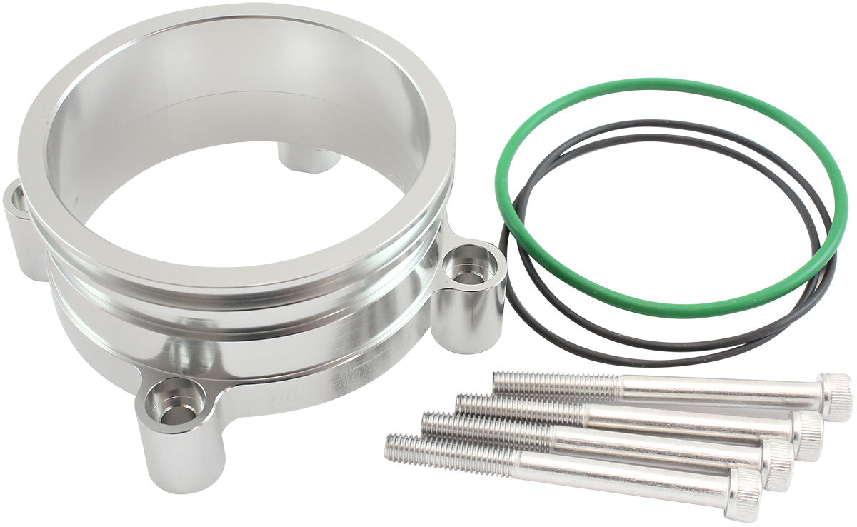 Aeroflow Bosch DBW Adapter, Silver Finish   suits 68mm Bosch DBW and 3" Intercooler Clamp