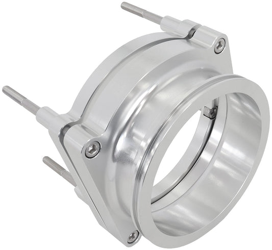 GM LS Throttle Body Adapter, Silver Finish  suits 102mm Fly By Wire and 4" Intercooler Clamp