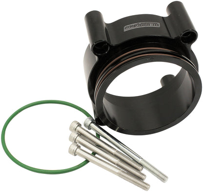 Ford Falcon DBW Adapter, Black Finish   suits Barra FG, FG-X Throttle Body and 3" Intercooler Clamp