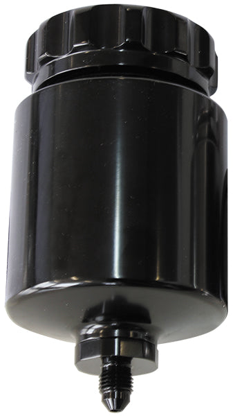 Billet Universal Remote Brake/Clutch Reservoir    Black Finish