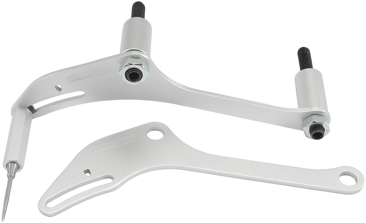 Billet GM LS1 Timing Pointer  Suits 6.75" and 7.50" Harmonic Balancer, Silver Finish