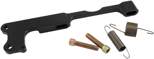 Aeroflow Throttle Cable Bracket Designed for Holley Sniper EFI Unit - Black   Direct Bolt On