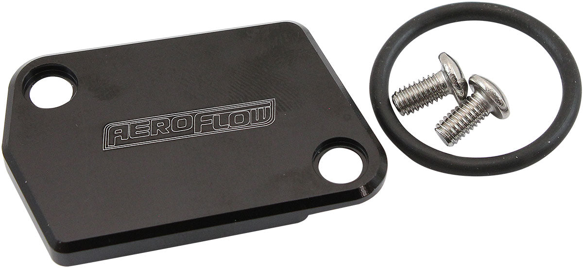 Mass Air Flow Sensor Block Off Delete Plate - Black Finish   Suit GM LS3, LSA, LT MAF