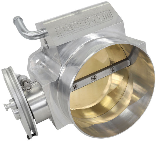 Aeroflow Billet 105mm Throttle Body - Polished Finish   Suit GM LS Series. Uses Standard Idle & TPS