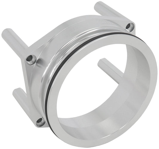 Aeroflow 95mm Throttle Body Intercooler Adapter - Silver Finish   Suit AF64-2072 and AF64-2072BLK Throttle Body