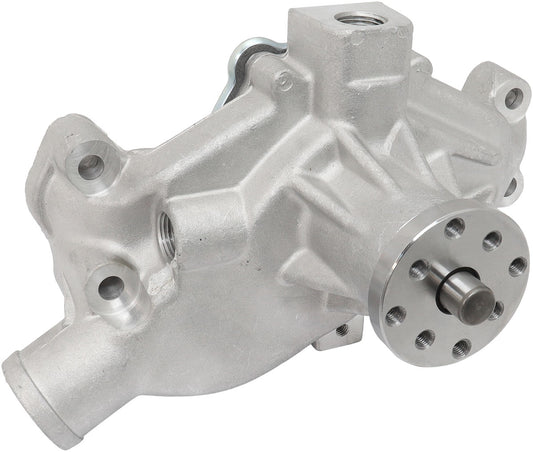 Small Block Chev Short Water Pump - Natural Cast  3/4" Shaft with 5/8" Fan Pilot Snout