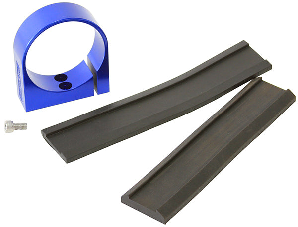 Single Billet Fuel Pump Bracket - Blue   Suits Aeroflow/Bosch 044 Fuel Pumps. Can also be used as a 2-5/8" Gauge Holder