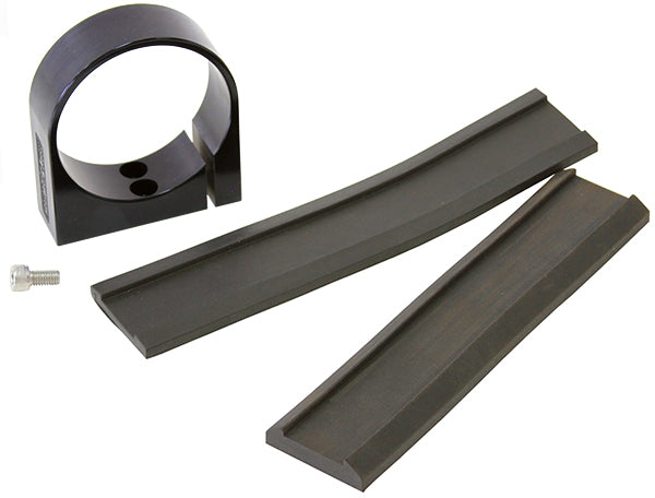 Single Billet Fuel Pump Bracket - Black   Suits Aeroflow/Bosch 044 Fuel Pumps. Can also be used as a 2-5/8" Gauge Holder