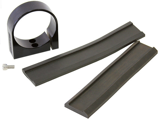 Single Billet Fuel Pump Bracket - Black   Suits Aeroflow/Bosch 044 Fuel Pumps. Can also be used as a 2-5/8" Gauge Holder