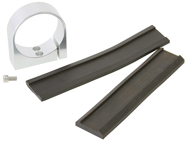 Single Billet Fuel Pump Bracket - Silver    Suits Aeroflow/Bosch 044 Fuel Pumps. Can also be used as a 2-5/8" Gauge Holder