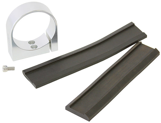 Single Billet Fuel Pump Bracket - Silver    Suits Aeroflow/Bosch 044 Fuel Pumps. Can also be used as a 2-5/8" Gauge Holder