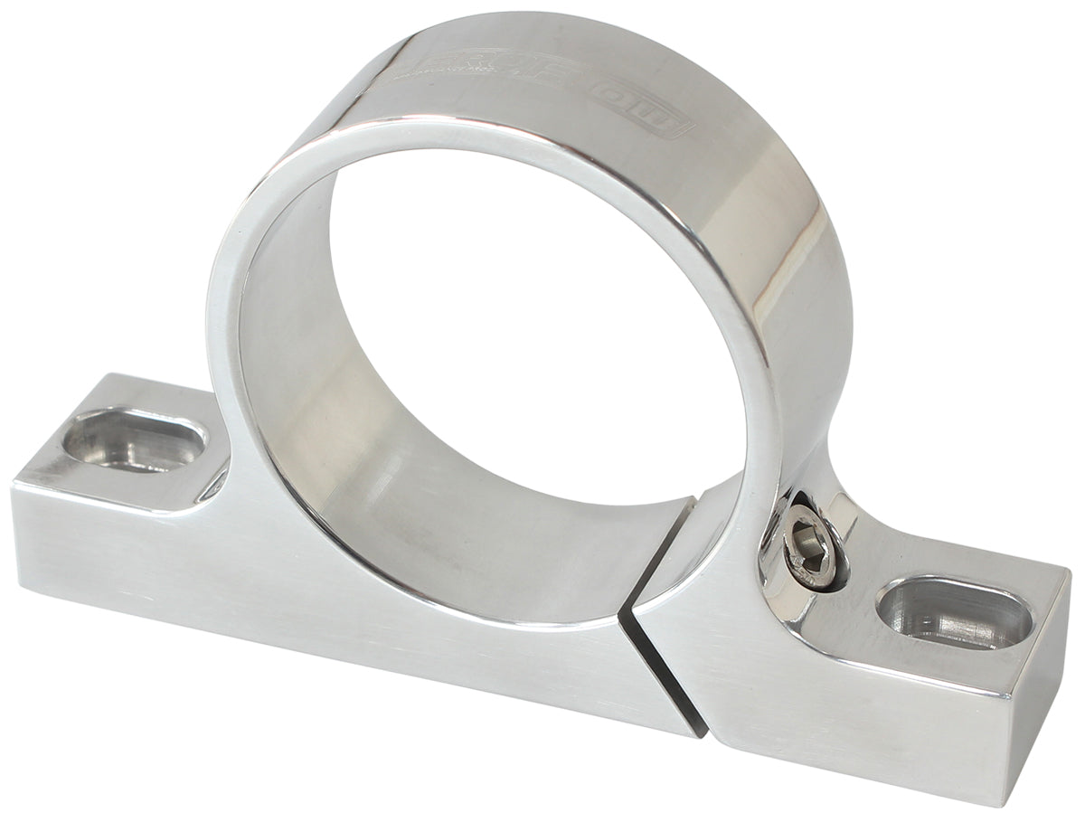 Billet Coil Mount Bracket suit 54.4mm (2-9/64") diameter Aeroflow Coils   Silver Finish