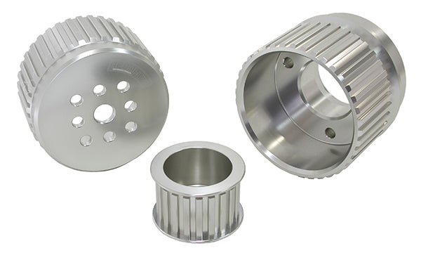 Chevrolet Gilmer DriveKit (Belt not included) - Silver Finish   Suit Chev Small Block and Big Block V8 with Long Water Pump