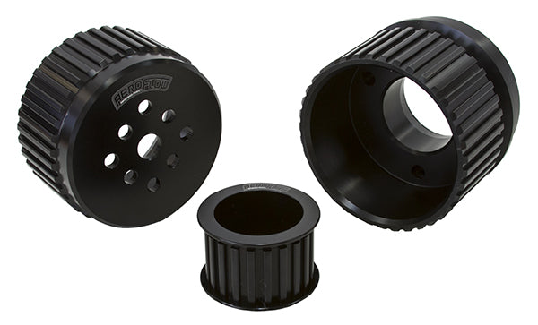 Chevrolet Gilmer DriveKit (Belt not included) - Black Finish   Suit Chev Small Block and Big Block V8 with Long Water Pump