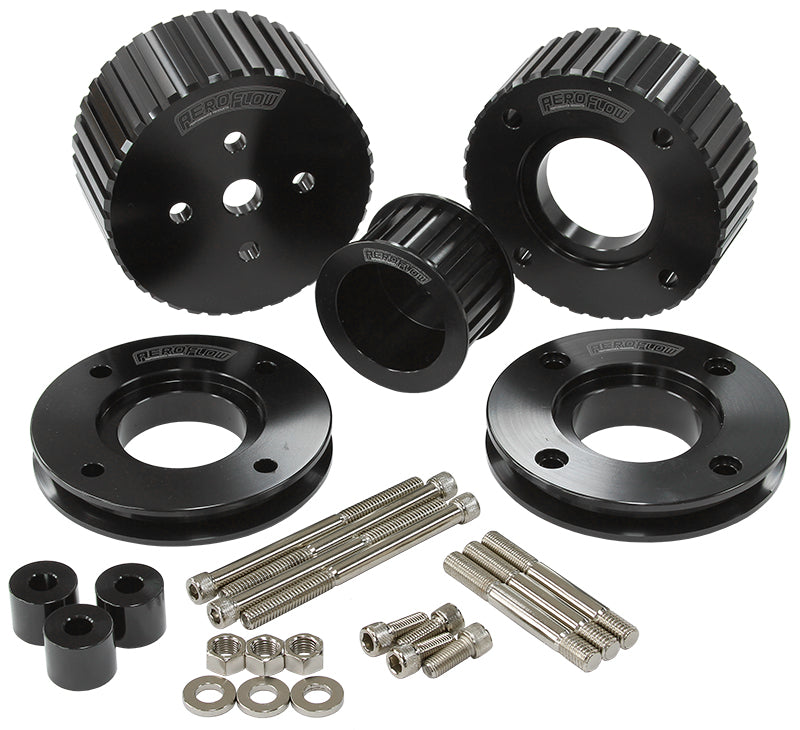 Holden EFI Gilmer Drive Kit (Belt not included) - Black Finish   Suit 304 EFI Holden VN to VS V8