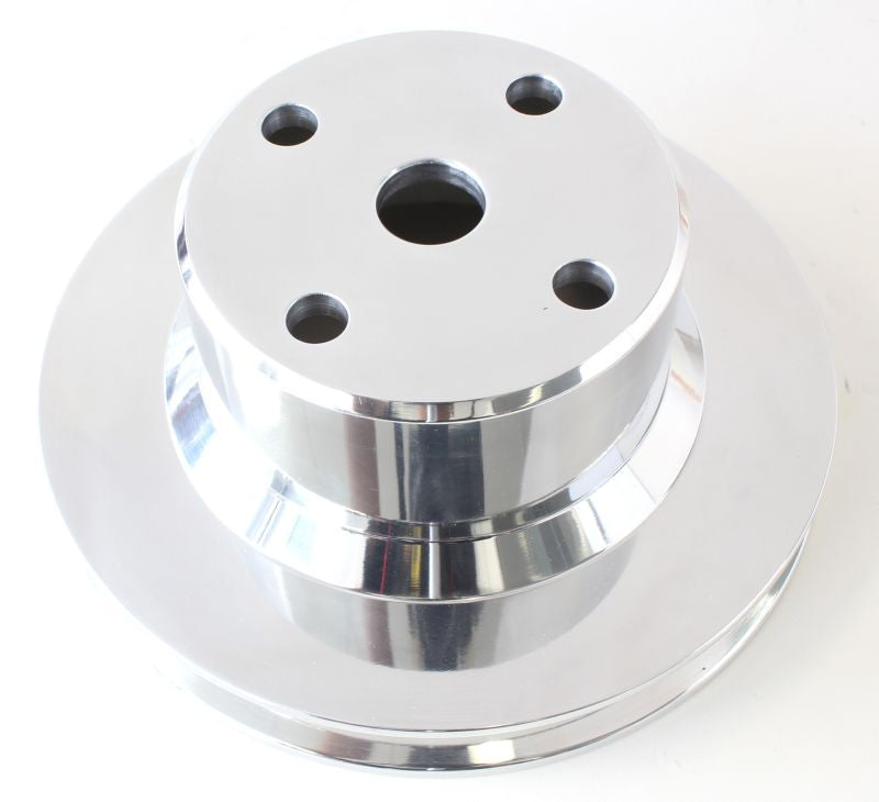 Billet Water Pump Pulley  Single V groove, suit Holden 5.0 V8 VN-VS with large bearing water pump, Polished