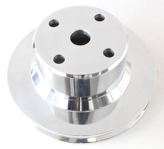 Billet Water Pump Pulley  Single V groove, suit Holden 5.0 V8 VN-VS with large bearing water pump, Polished