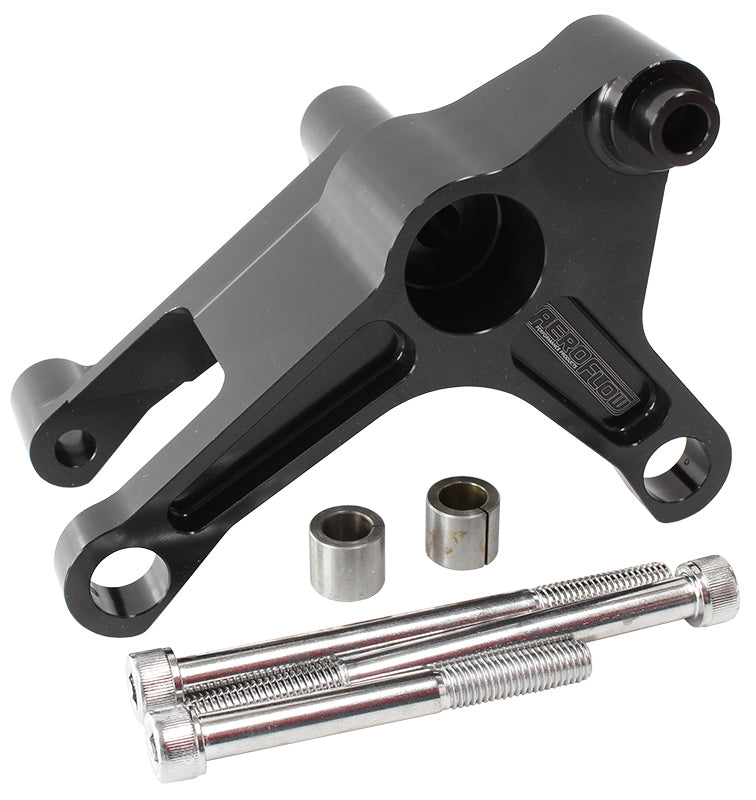 LS Series Billet Alternator Bracket - Black   Suits LS Series Engines Passenger Side (STD Position)