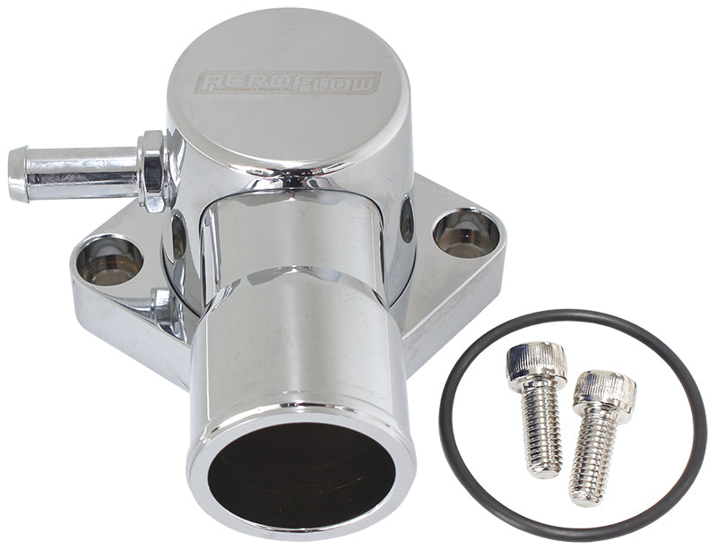 Billet Aluminium Swivel Thermostat Housing - Chrome  Suit Ford Falcon EF-FG 6 Cyl. 2005-on