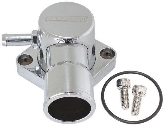 Billet Aluminium Swivel Thermostat Housing - Chrome  Suit Ford Falcon EF-FG 6 Cyl. 2005-on