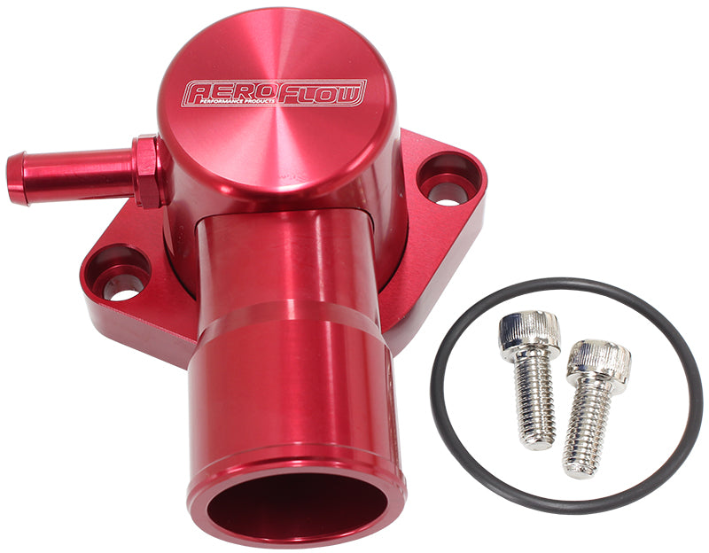Billet Aluminium Swivel Thermostat Housing - Red  Suit Ford Falcon EF-FG 6 Cyl. 2005-on