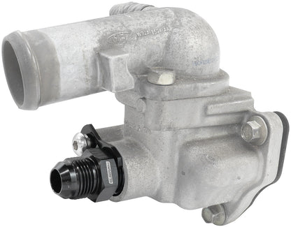 Aeroflow Ford Falcon BA - BF - FG Billet -10AN Thermostat Housing Press in Adapter   Black Finish