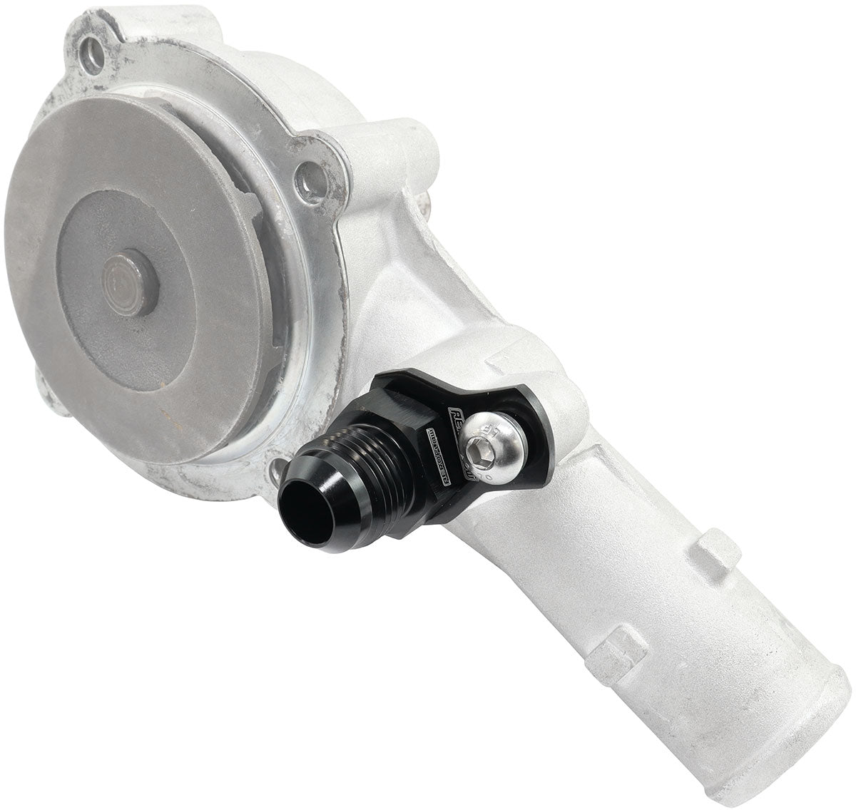 Aeroflow Ford Falcon BA - BF - FG Billet -10AN Thermostat Housing Press in Adapter   Black Finish