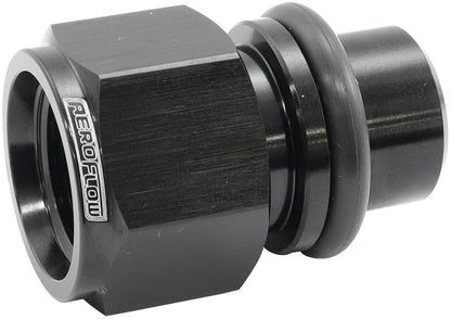 Aeroflow Ford Falcon BA - BF - FG Billet -8ORB Thermostat Housing Press in Adapter   Black Finish