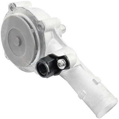Aeroflow Ford Falcon BA - BF - FG Billet -8ORB Thermostat Housing Press in Adapter   Black Finish