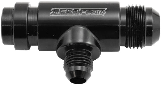 Aeroflow Ford Falcon BA - BF - FG Billet Water Pump Tee Press in Adapter   1 x -10AN & 1 x -6AN