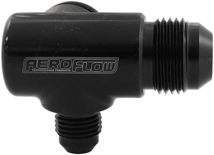 Aeroflow Ford Falcon BA - BF - FG Billet Thermostat Housing Tee Press in Adapter   1 x -10AN & 1 x -6AN