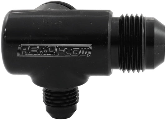 Aeroflow Ford Falcon BA - BF - FG Billet Thermostat Housing Tee Press in Adapter   1 x -10AN & 1 x -6AN