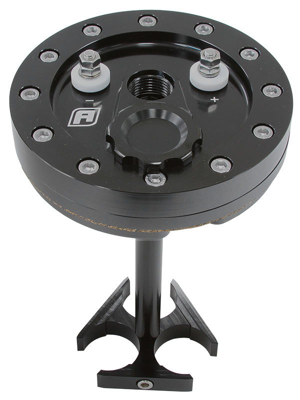 Billet Triple 39mm Fuel Pump Hanger - Black   Use With AF49-1041 Fuel Pump