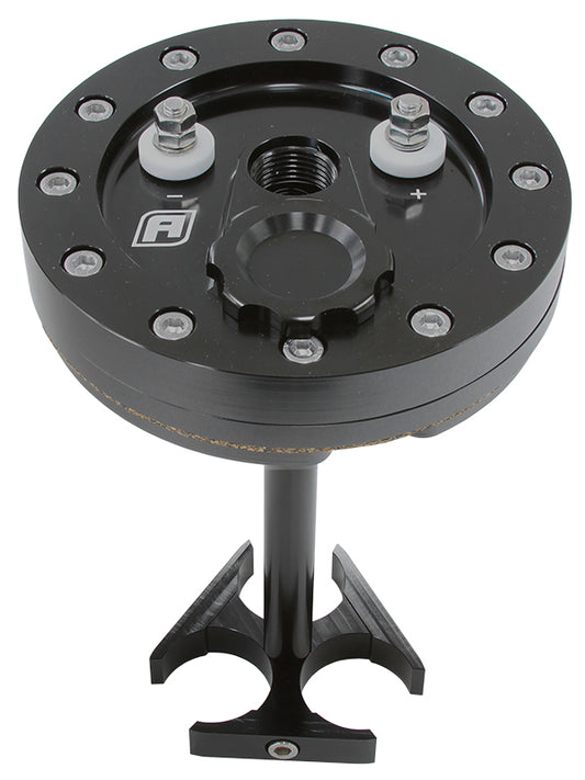 Billet Triple 39mm Fuel Pump Hanger - Black   Use With AF49-1041 Fuel Pump