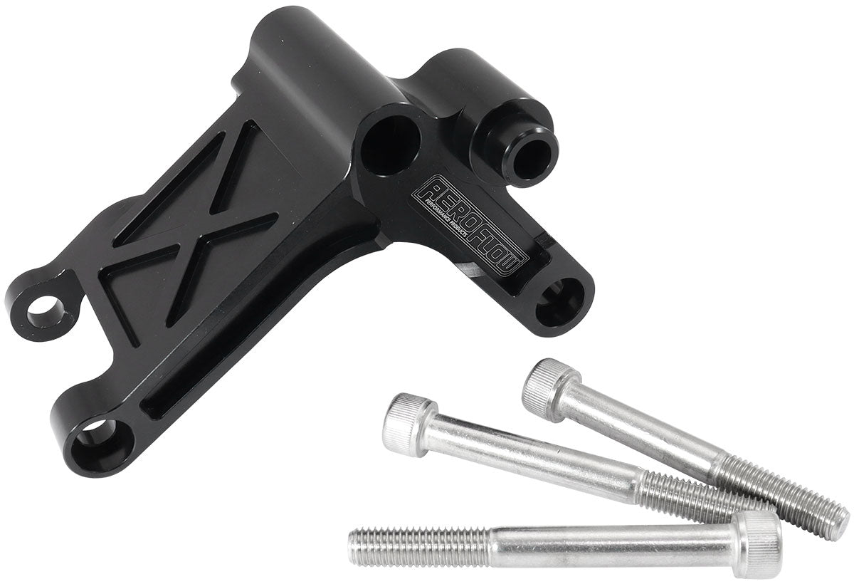 GM LS Billet Alternator Bracket to suit VE-VF Commodore Belt Line - Black   Suits LS Series Engines Passenger Side (Standard Position with Factory Alternator)