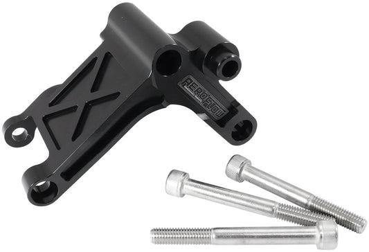 GM LS Billet Alternator Bracket to suit VE-VF Commodore Belt Line - Black   Suits LS Series Engines Passenger Side (Standard Position with Factory Alternator)