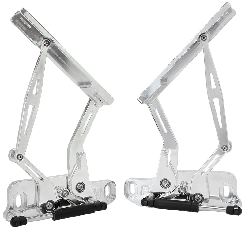 Holden Torana and Holden HQ-WB Billet Bonnet Hinge Kit - Polished Finish  Sold as aPair