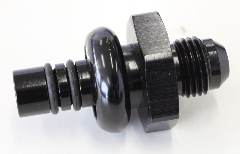 Ford EFI Regulator Adapter -6AN with .435" Shank   Black Finish