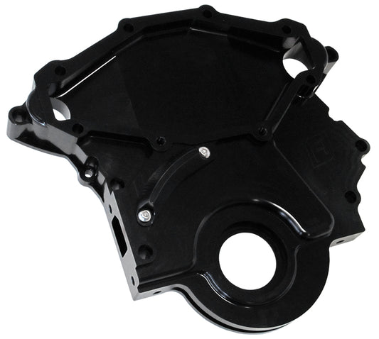 Holden 253-304-308 Billet Timing Cover - Black Finish   IncludesMounting Hardware and Accepts Mechincal Fuel Pump