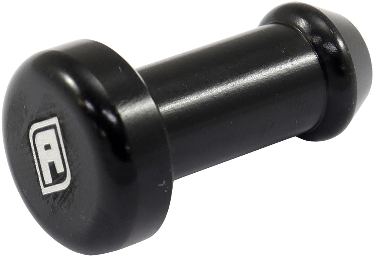 Rubber Hose Block-Off Plug - 1/4"(6.35mm)   Black Finish