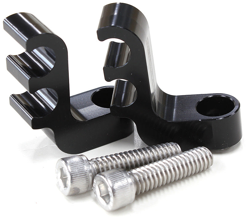 Ignition Lead Separator - Black (Pair)   Holds x2 Leads, Mounts to Valve Covers 1/4" Bolt