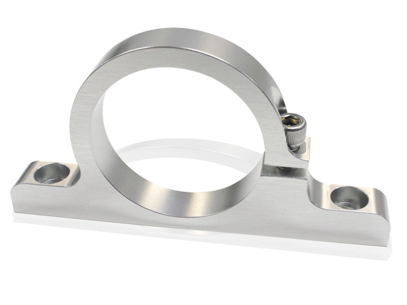 Single Billet Filter Bracket   Polished Finish. Suits 60mm Diameter Filters or Remote Reservoirs