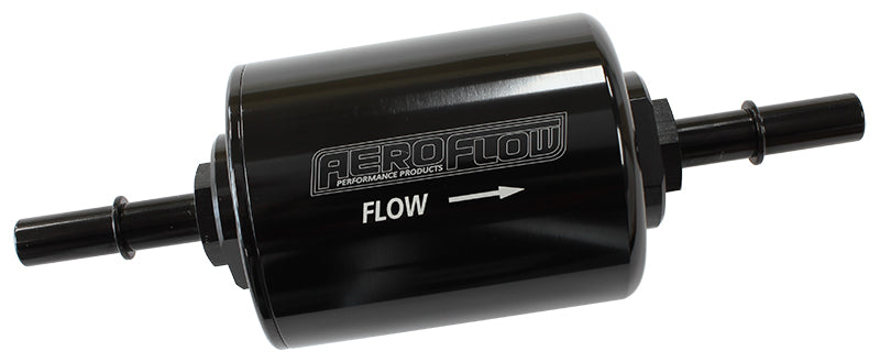 Billet OEM Style Fuel Filter - Black   With 40 Micron Element Suit Holden With 5/16" Barb (Z586 Equivalent)